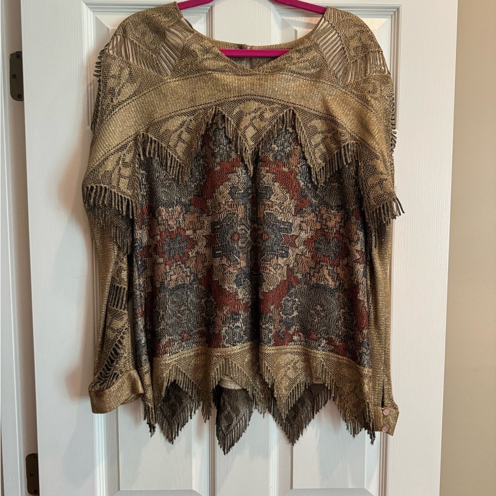 Bohemian Fringe Knit Sweater